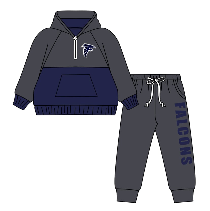 Preorder(moq 5) Baby Boys Clothes Long Sleeves Pockets Hoodies Pants Sets