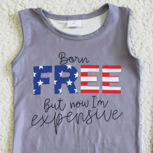 Hot Sale Baby Girls Clothes Bell Pants Set July 4th Boutique Kids Clothes Girls Clothing GSPO0050