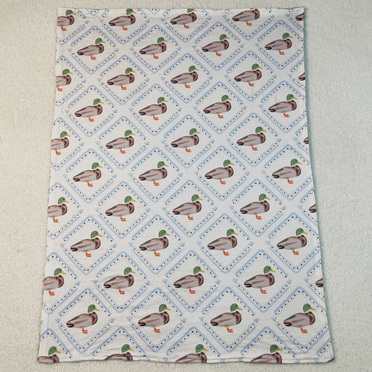 Baby Kids Blankets Green Ducks Plaid Southern Blankets BL0213 9.20