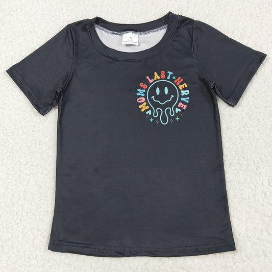 Baby Boys T-shirts Black Short Sleeve Tee Shirts Top GT1026 7.18
