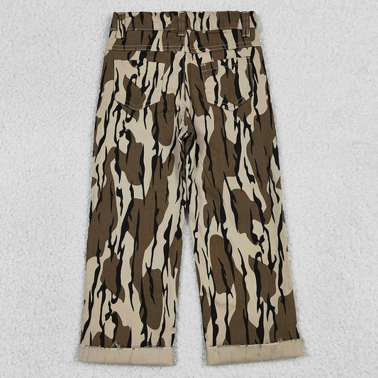 Baby Boys Jeans Southern Olive Camo Tree Branches Denim Pants Jeans P0373
