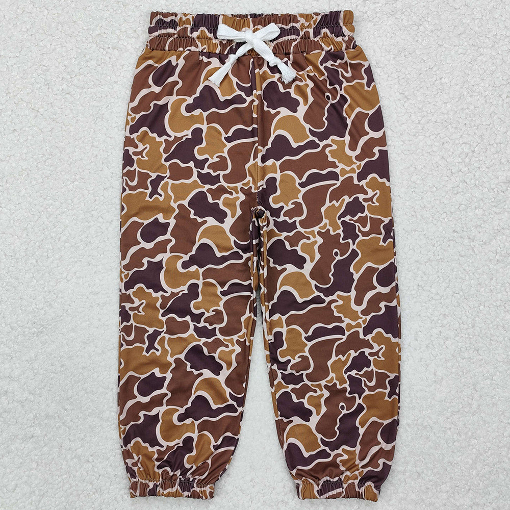 Baby Boys Pants Coffee Hunting Camo Bottoms Jogger Pants P0669