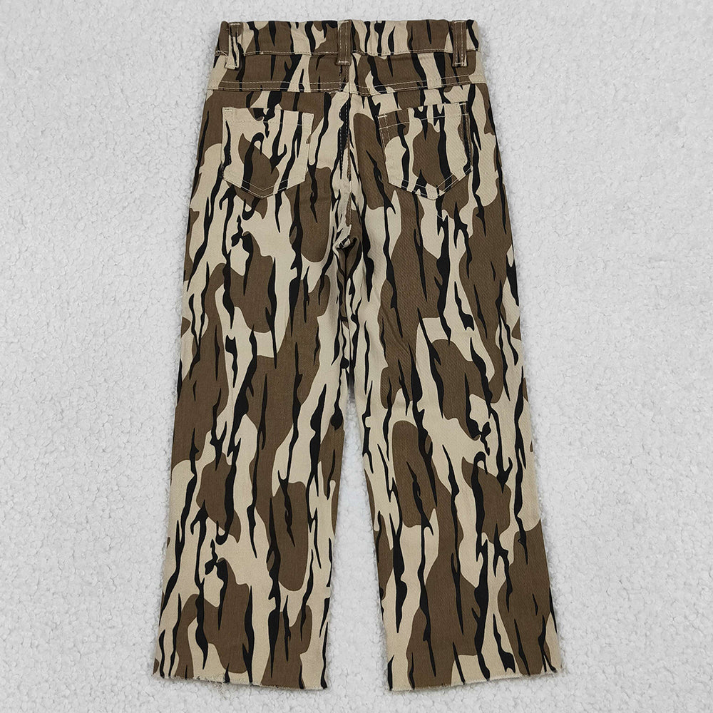 Baby Boys Jeans Southern Olive Camo Tree Branches Denim Pants Jeans P0373