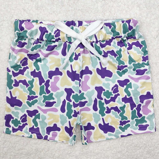 Baby Boys Shorts Mardi Gras Camo Shorts Bottoms SS0433