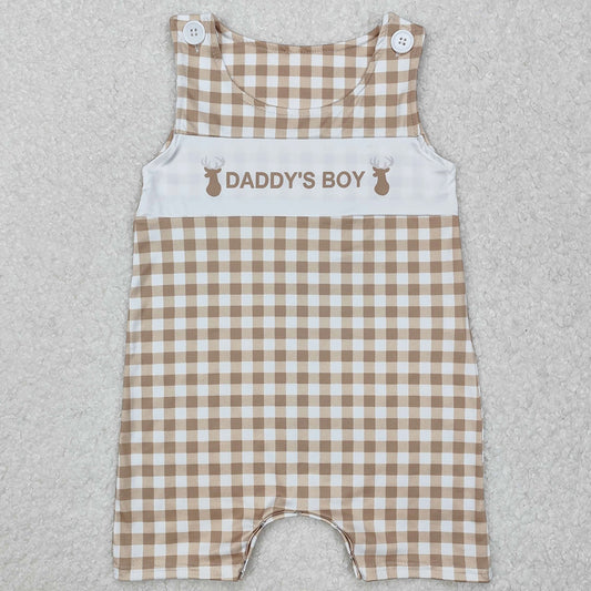 Baby Infant Boys Rompers Daddy's Boy Deer Bows Rompers SR2300 SR2299