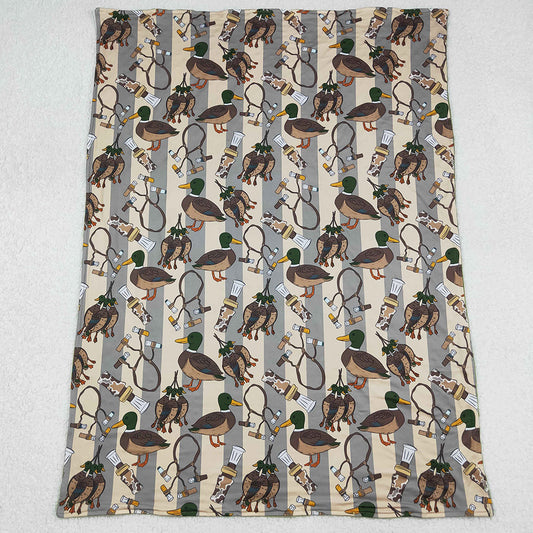Baby Kids Blankets Green Ducks Calls Southern Hunting Minky Blankets BL0211 10.2