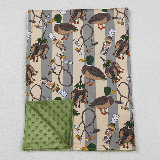 Baby Kids Blankets Green Ducks Calls Southern Hunting Minky Blankets BL0211 10.2