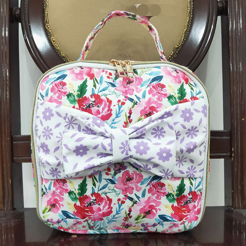 Fashion Baby Kids Girls Flowers Bows Lunch Dinnder Picnic Thermal Bags BA0102