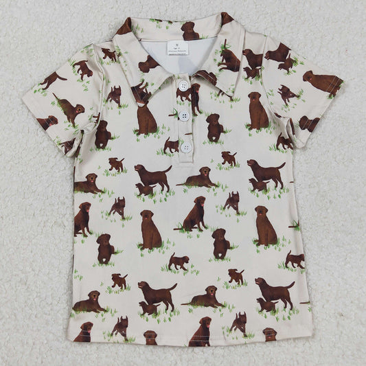 Baby Boys T-shirts Dogs Southern Hunting Button Pullovers Tops BT1299 9.2