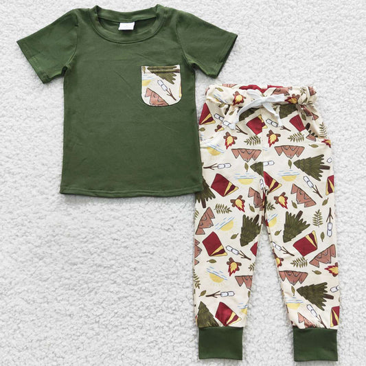 Hot Sale Boys Clothing Boutique Kids Outfits BSPO0127 5.16