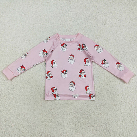 Baby Girls Clothes Tops Pink Santa Snowflake Christmas Tee Shirts Top GT1111 8.13