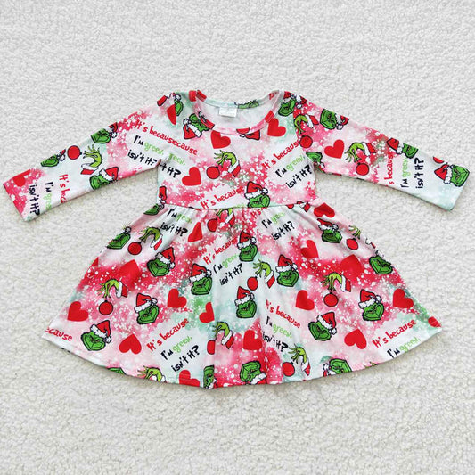 Christmas Boutique Girls Dress Long Sleeve Dresses GLD0257 10.3