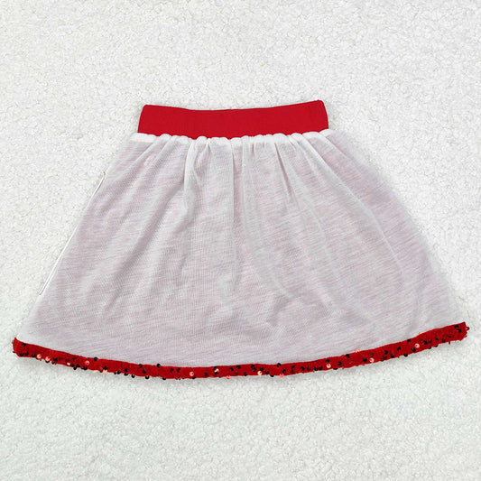 Baby Girls Sequin Skirt Red Color Skirts Bottoms GLK0027