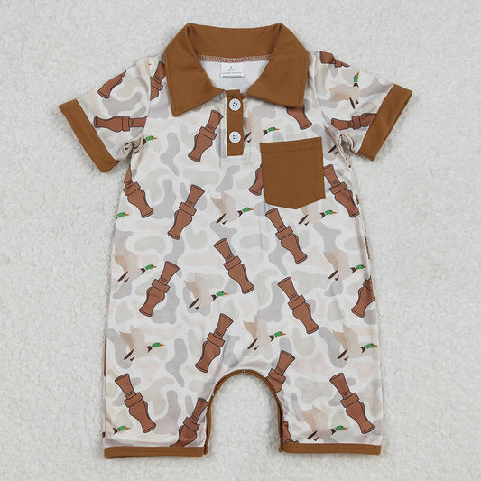 Baby Infant Boys Rompers Duck Call Camouflage Pocket Rompers SR2464 3.1