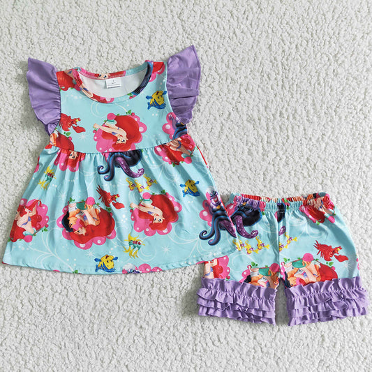 Fashion Baby Girls Clothes Set Summer Boutique Toddler Girls Clothing Outfits B16-21