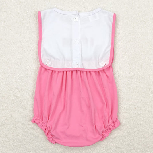 Baby Infant Girls Rompers I Love Mom Bib Rompers SR1434