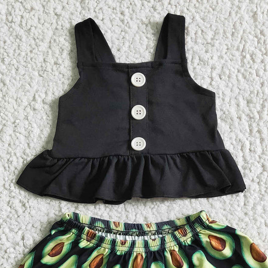 New Design Baby Girls Clothes Summer Kids Clothes Girls Sleeveless Top+Skirt Outfits GSD0081
