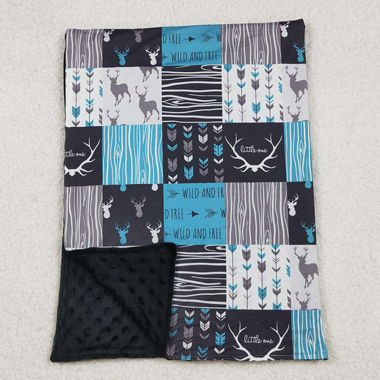 Baby Kids Blankets Deer Hunting Checked Western Blankets BL0074 10.2