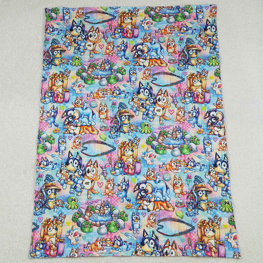 Baby Kids Blankets Colorful Checked Cartoon Dogs Blankets BL0192 10.4