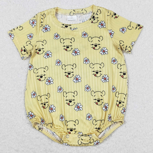 Baby Infant Girls Rompers Flowers Short Sleeve Rompers SR1432