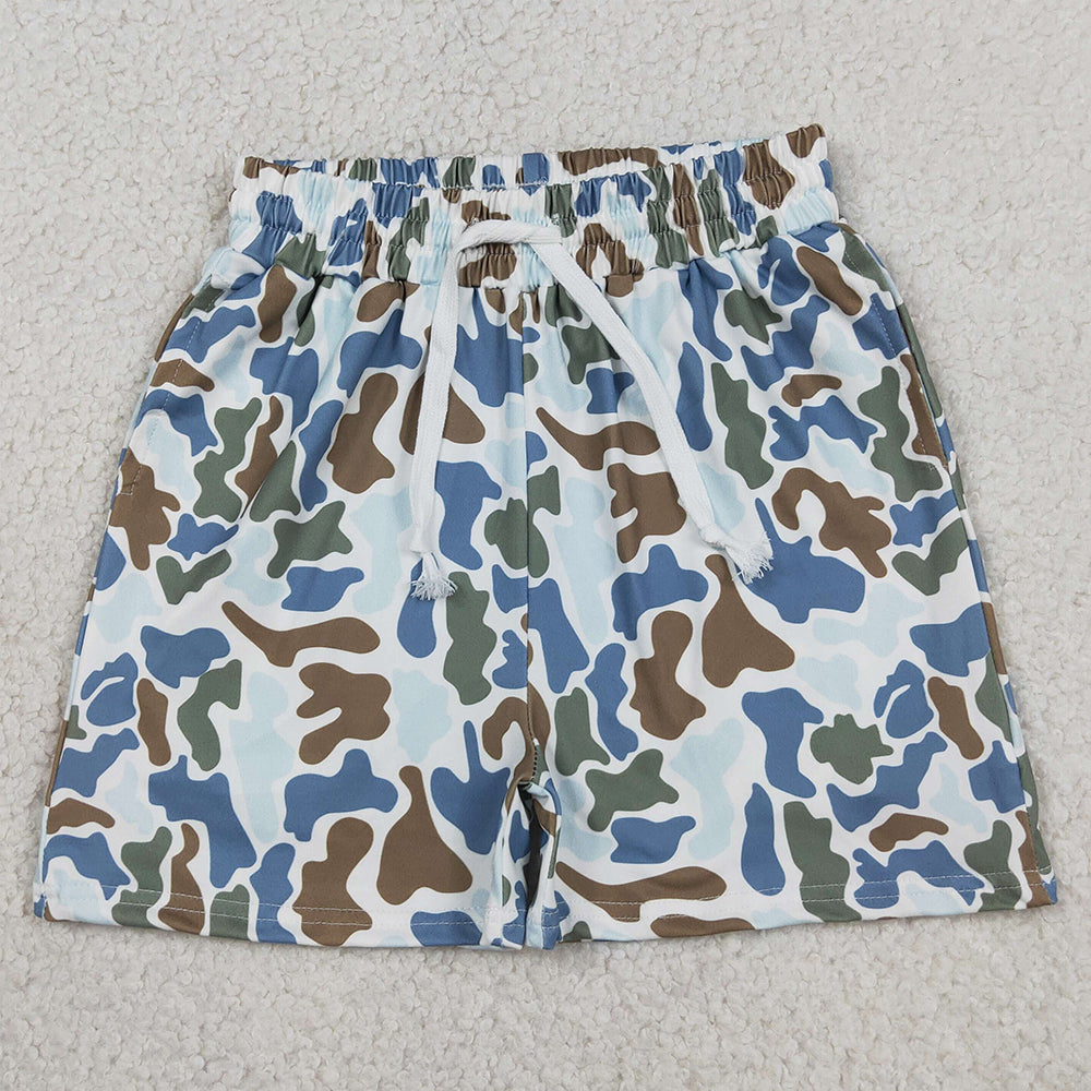 Baby Boys Shorts Southern Brown Blue Camo Pockets Shorts Bottom SS0873