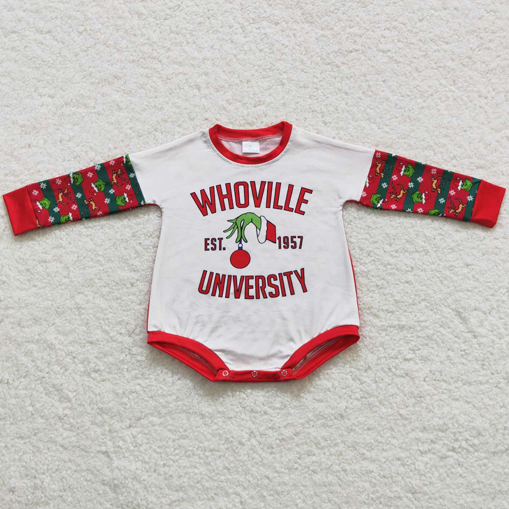 Boutique Infant Baby Romper Christmas Jumpsuit LR0539