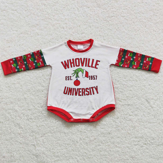Boutique Infant Baby Romper Christmas Jumpsuit LR0539