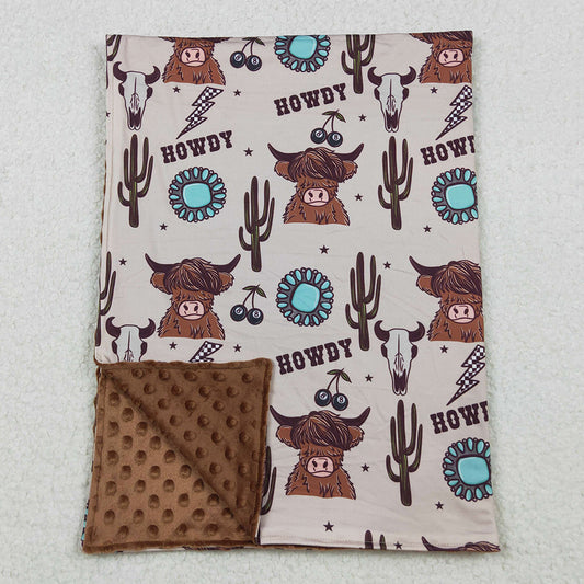 Baby Kids Blankets Children Western Highland Cows Howdy Blankets BL0153 10.3