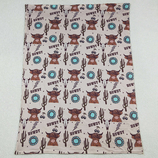 Baby Kids Blankets Children Western Highland Cows Howdy Blankets BL0153 10.3