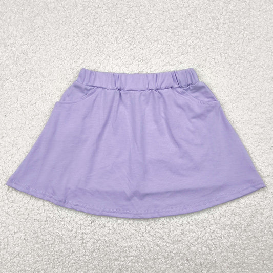 Baby Girls Skirts Lavender Cotton Pocket Skorts Skirts GLK0067 4.28