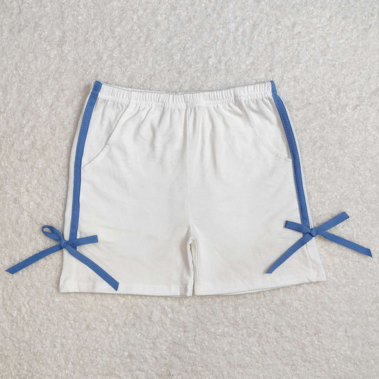 Baby Girls Shorts White Cotton Bow Sports Shorts Bottoms SS0424 3.7