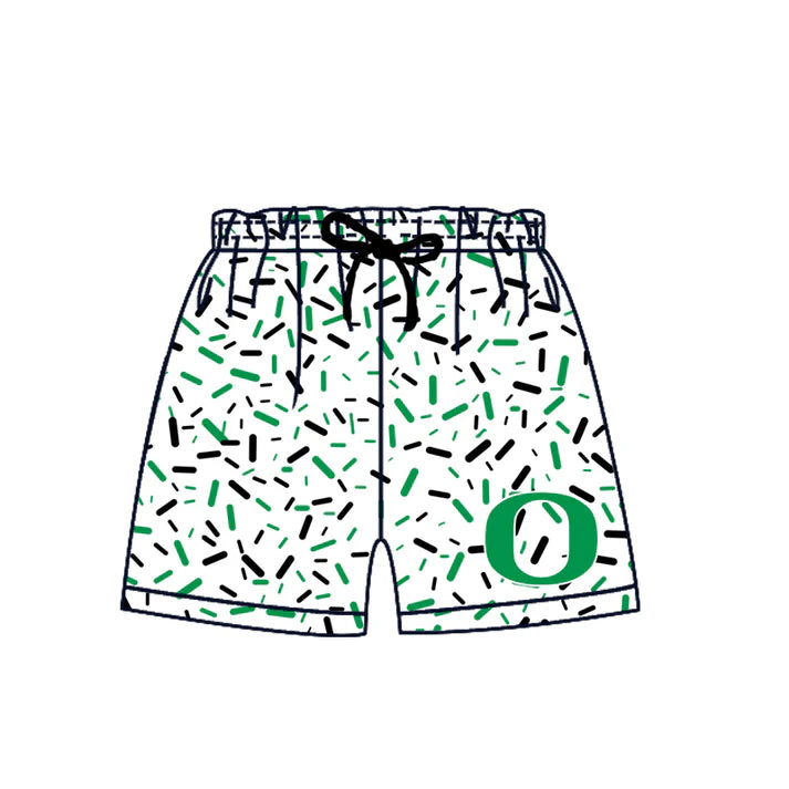 Preorder (moq 5)Baby Boys Green O Drip Team Shorts Bottom 6.27