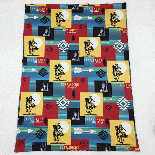 Baby Kids Blankets Rodeo Horse Western Blankets BL0078 10.3