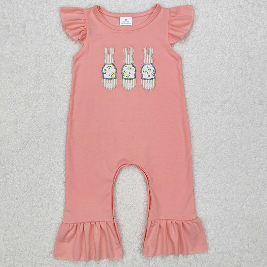 Baby Infant Girls Rompers Easter Rabbits Pink Rompers SR2434 3.10