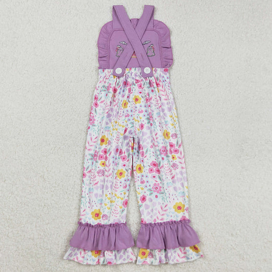 Baby Girls Jumpsuits Embroidery Ghost Pumpkins Strap Floral Halloween Jumpsuits SR3177 9.2