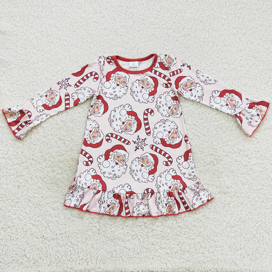 Boutique Girls Dress Christmas Long Sleeve Dresses GLD0347