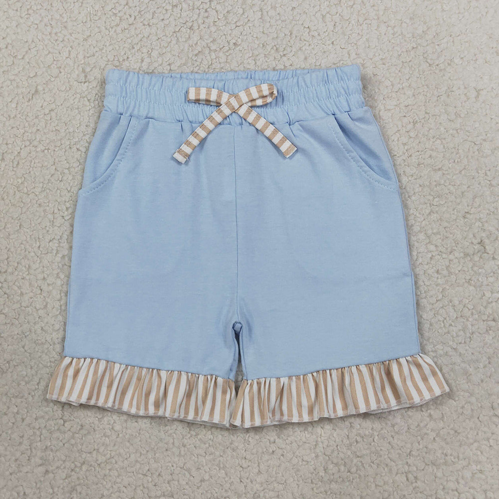 Baby Girls Shorts Blue Bow Pockets Shorts Bottom SS0995