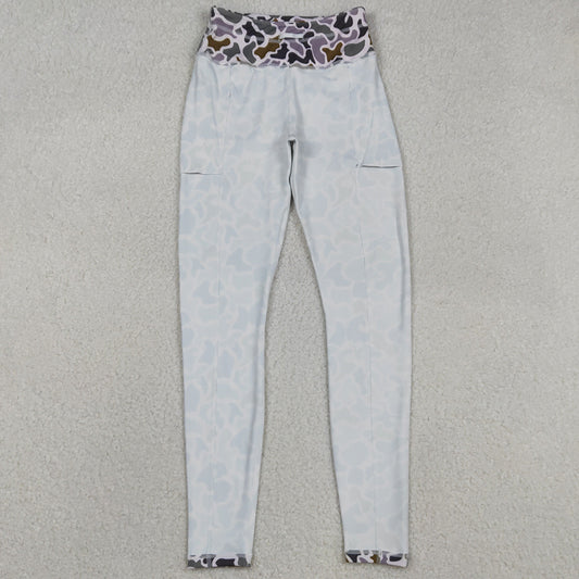 Adult Women Pants Southern Lavender Camo Yoga Active Legging Pants Bottom P0897 11.21