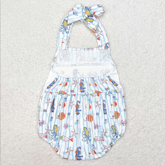 Baby Infant Rompers Seahorse Crabs Straps Rompers SR1247
