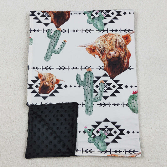 Baby Kids Blankets Toddler Children Western Highland Cows Blankets BL0152 11.15