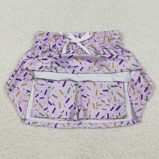 Baby Girls Skirts Purple Sprinkles Team Skirts Shorts Bottom GLK0144 12.9