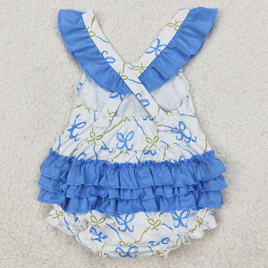 Baby Girls Rompers Blue Bows Bubbles Rompers SR2720 3.18