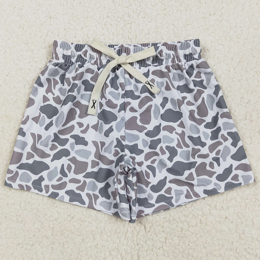 Baby Boys Swim Trunk Grey Camouflage Trunks Bottoms Swimsuits S0458 4.9
