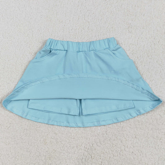 Baby Girls Skirts Blue Cotton Pocket Skorts Skirts GLK0065 4.28