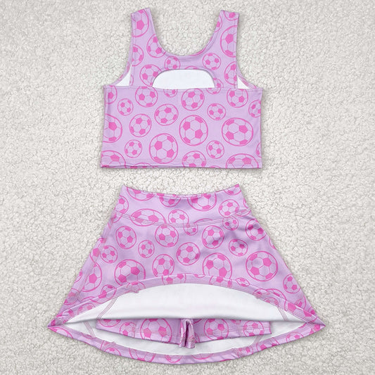 Baby Girls Clothes Football Athletic Active Wear Top Shorts Skirts Sets GSD1468 4.21