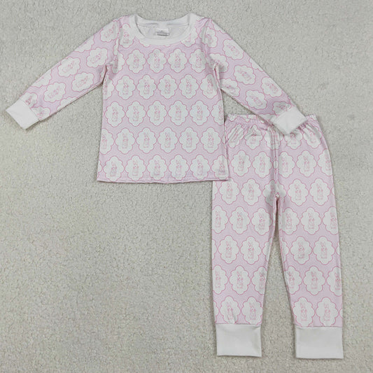 Baby Boys Pajamas Rabbits Eggs Checked Top Pants Easter Pajamas Sets BLP1359 12.9