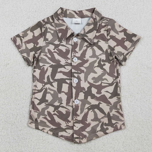 Baby Boys Clothes Southern Ducks Camo Hunting Button Shirts Top BT1562 1.12