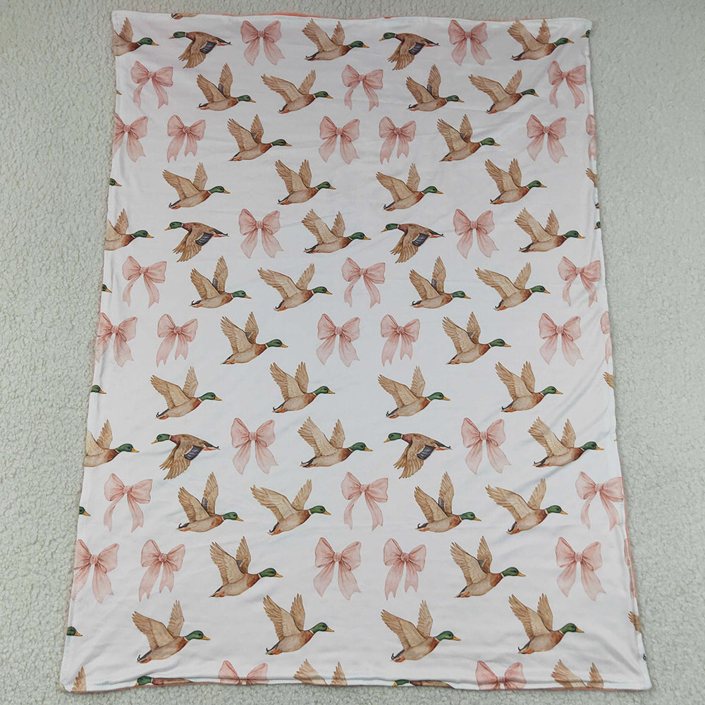 Baby Kids Blankets Pink Bows Ducks Blankets BL0248