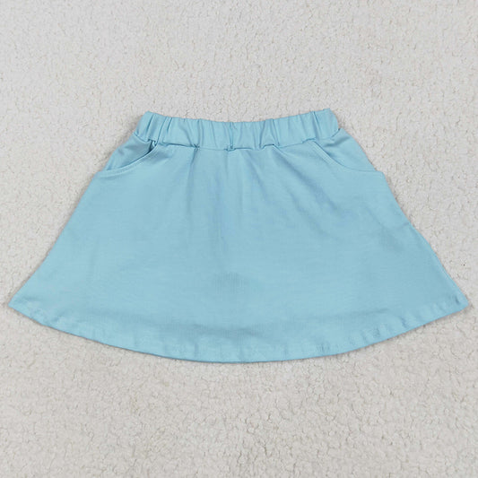 Baby Girls Skirts Blue Cotton Pocket Skorts Skirts GLK0065 4.28