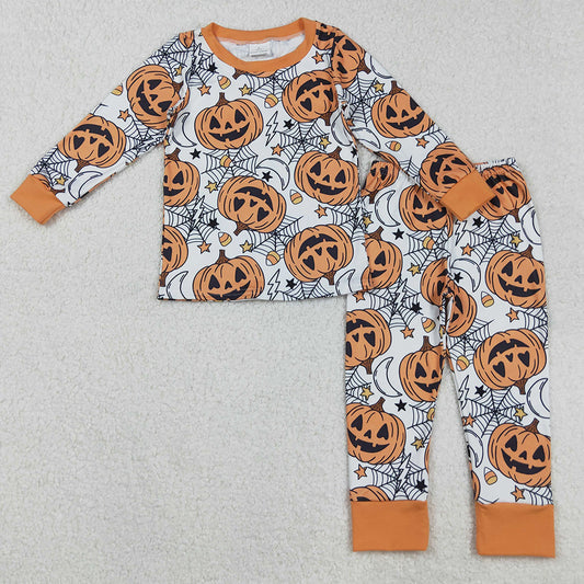 Baby Boys Pajamas Ghost Pumpkins Top Pants Halloween Sleepwear Sets BLP1210 9.1